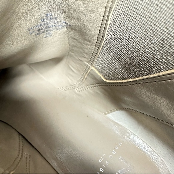 Marc Fisher Beige Yale Pointy‎ Toe Chelsea Suede Leather Women’s Bootie Size 8M - Picture 14 of 14